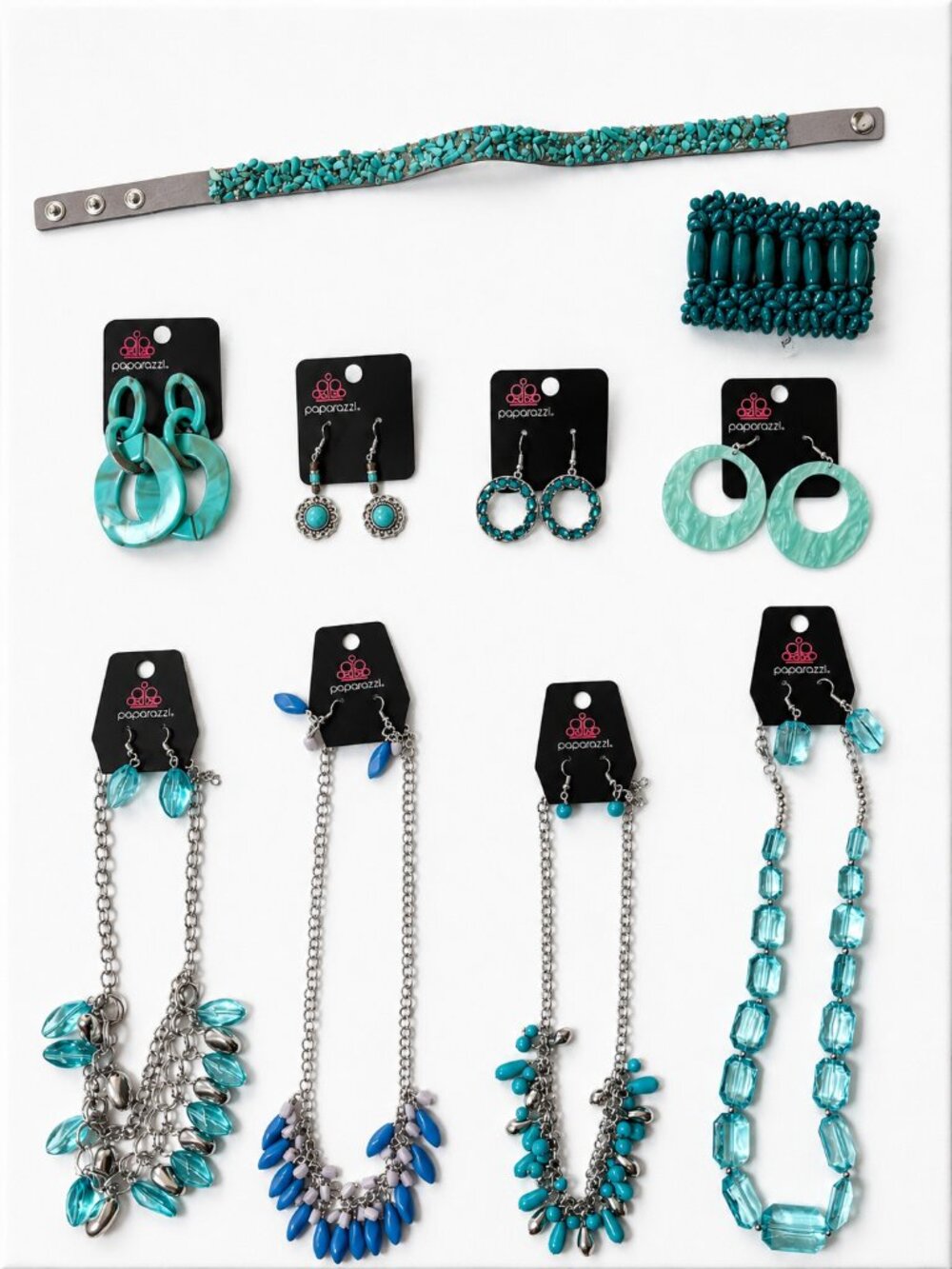 Paparazzi Blue Jewelry Bundle Lot of 10